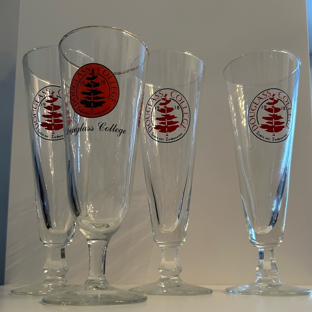 Rutgers/Douglass College Pilsner Glasses
